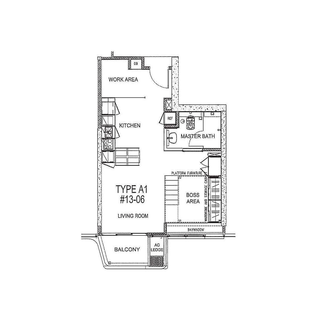 1BR+Study