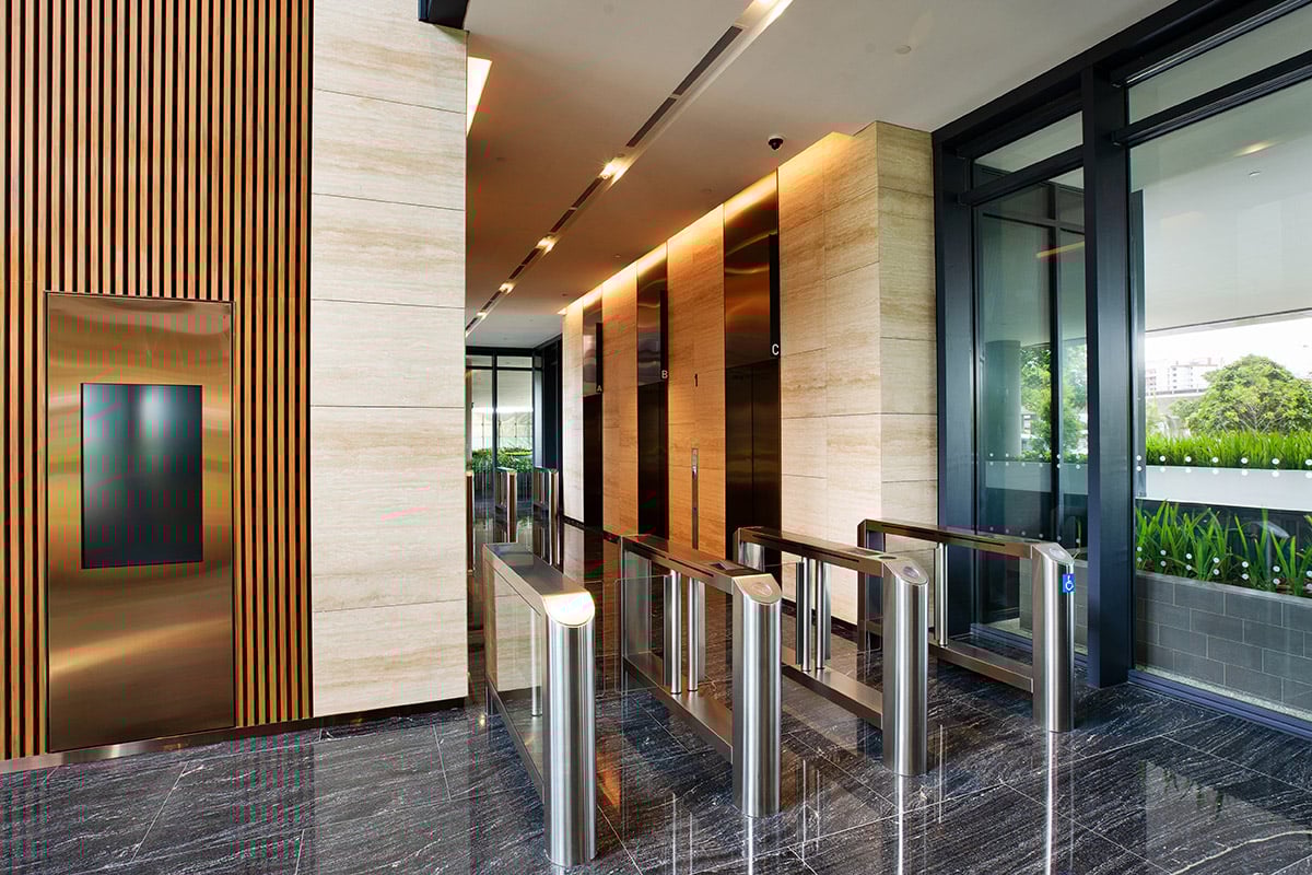 woods square tower 1 lobby